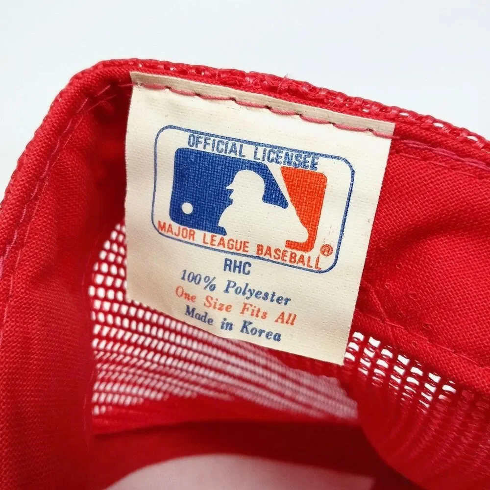 Vintage St. Louis Cardinals MLB Baseball Red Mesh Trucker Rope Hat Cap Snapback